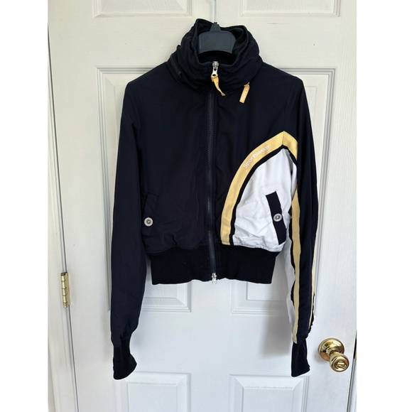 Black Windbreaker Jacket, Sportswear, Size XS - Picture 3 of 8